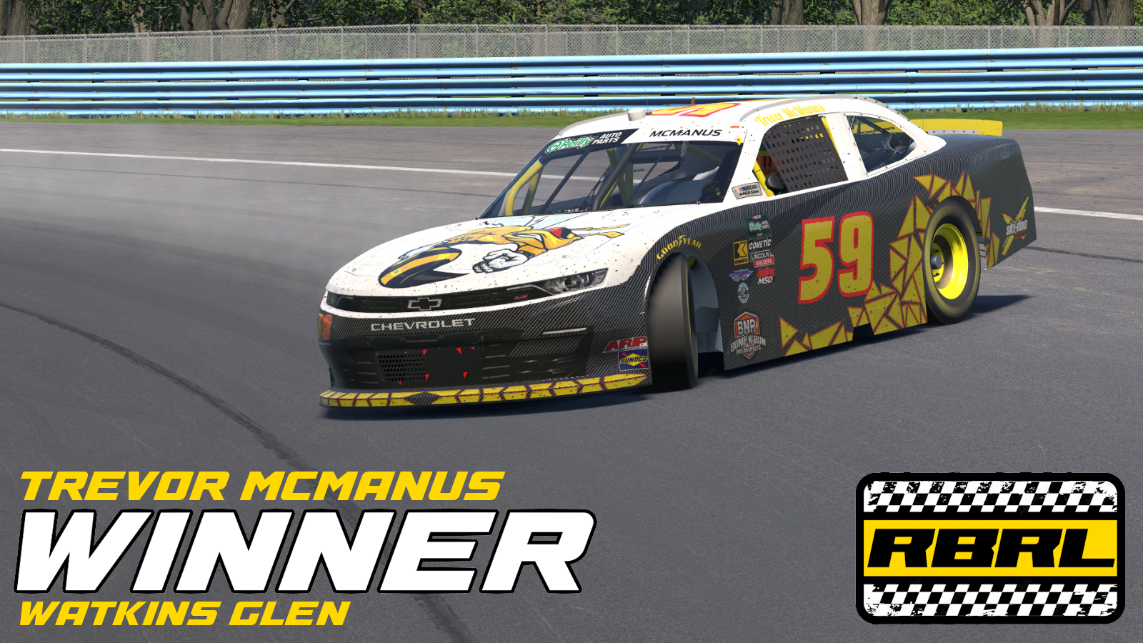Nobody passed Trevor McManus for the lead at the Glen, and now nobody sits ahead of him in the standings either.