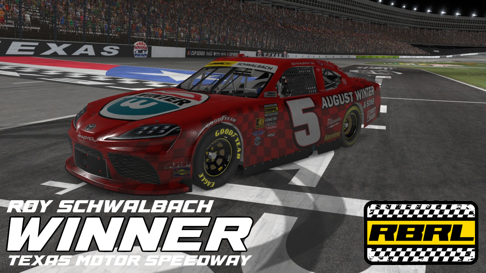 Roy Schwalbach led 79 laps and finished the season with a long-awaited trip to victory lane.